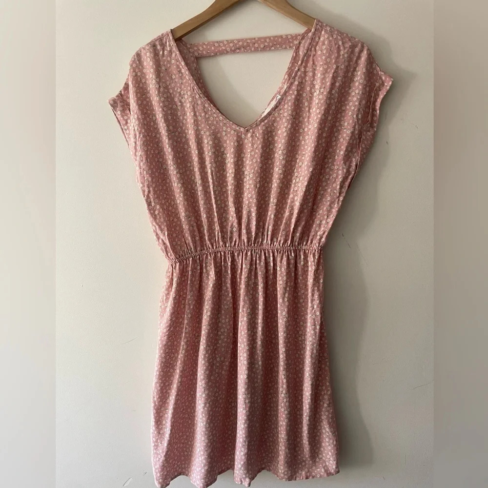 Pink Rose Floral Sun Dress‎